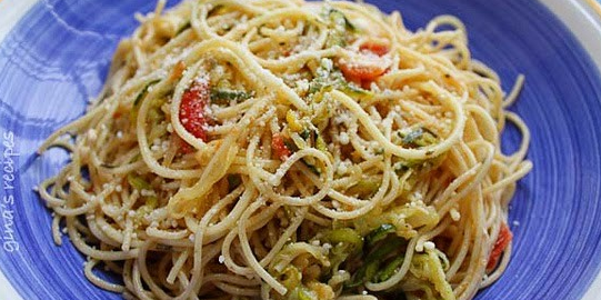 Angel Hair with Zucchini & Tomatoes (GF)(V)