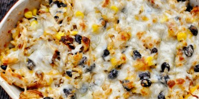 Cheesy Chicken & Rice Bake