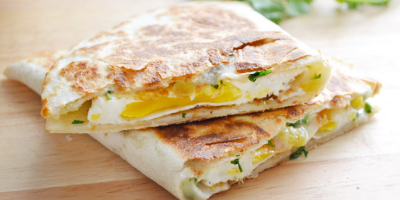 Green Chile Breakfast Quesadillas