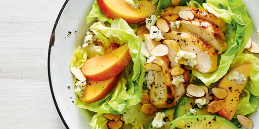 Chicken and Peach Cobb Salad