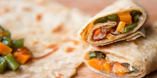 Vegetable Paratha Rolls