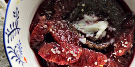 Teff Porridge with Blood Orange & Coconut Butter