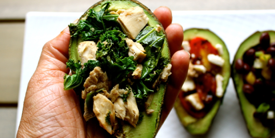 Kale and Tuna Stuffed Avocado