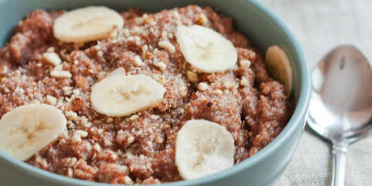 Banana Almond Teff Porridge