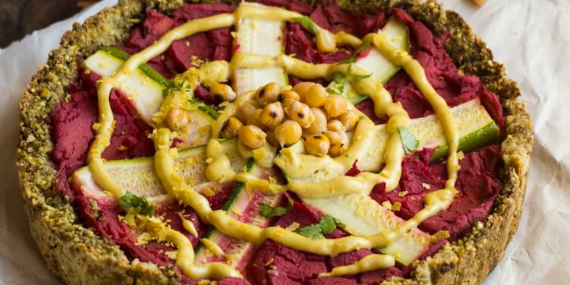 Deep Dish Falafel Pizza