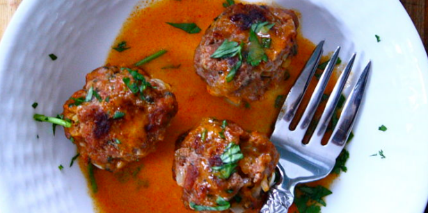 Thai Lamb Meatballs with Coconut Red Curry