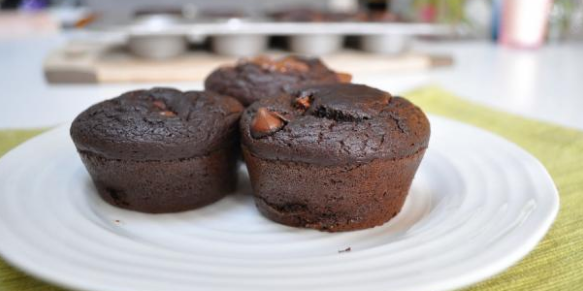 Chocolate Lentil Lunchbox Muffins