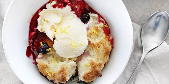 Lemon Berry Cobbler