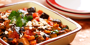 Moroccan Eggplant with Tomatoes