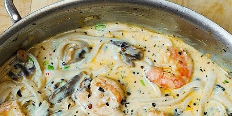 Creamy Shrimp and Mushroom Pasta 