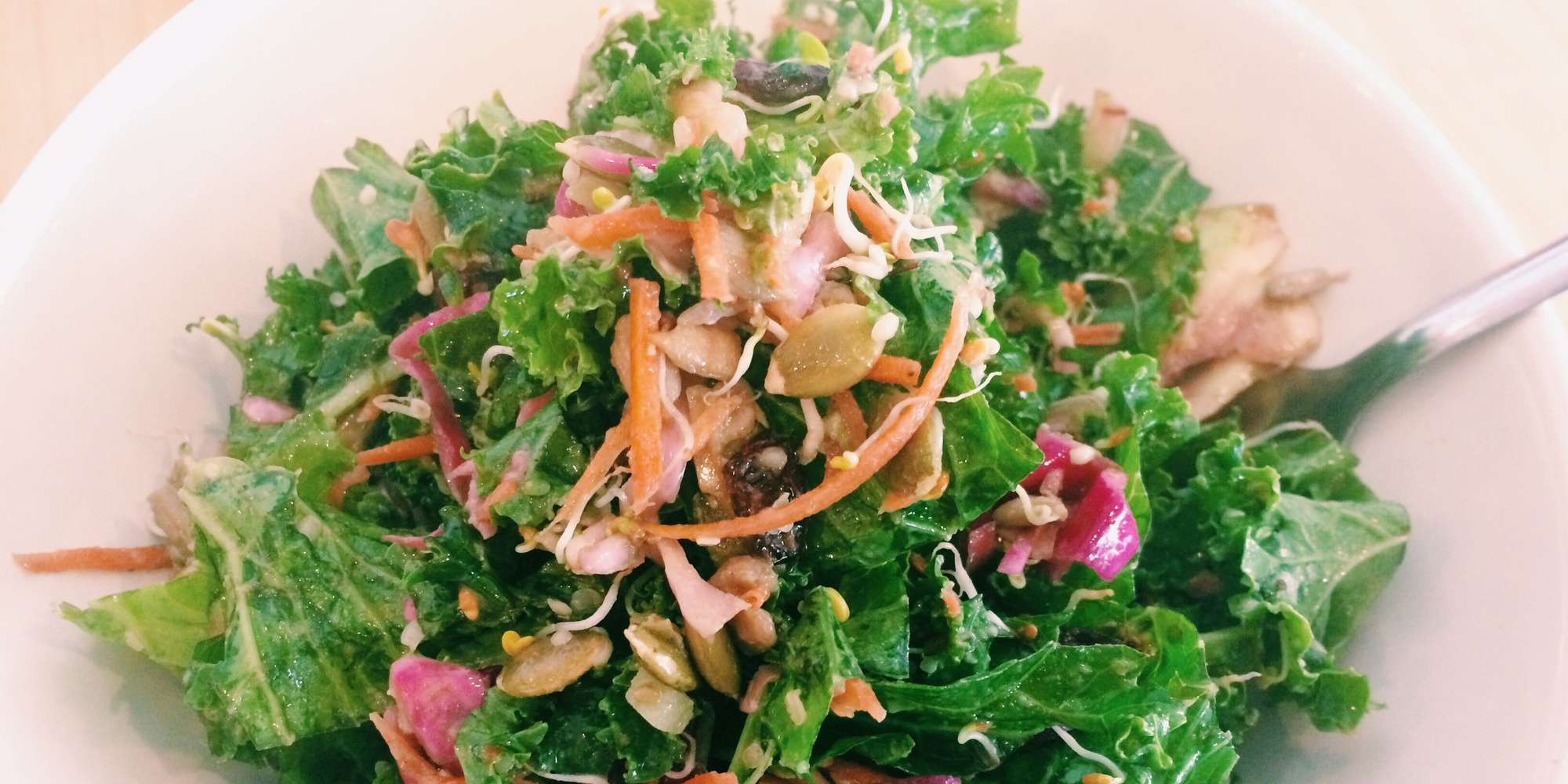 Fresh Kale and Slaw Salad