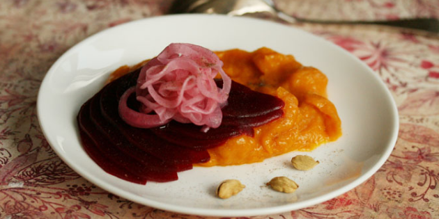 Cardamom-Crusted Beet Root Carpaccio