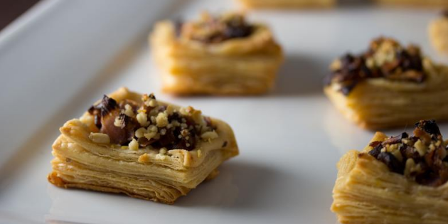 Vegan Kimchi Puff Pastry, Mushrooms & Pine Nuts