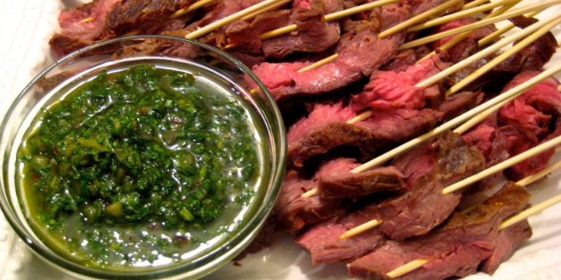 Flank Steak with Chimichurri Sauce