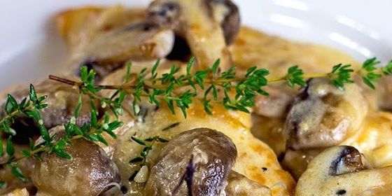 Mushroom Asiago Chicken