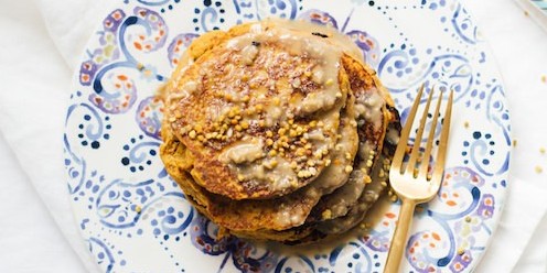 Sweet Potato Stacks with Tahini Drizzle