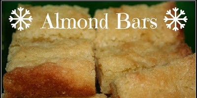 Almond Bars (a.k.a Desperation Cake)