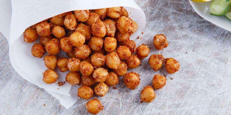 Sweet and Salty Roasted Chickpeas