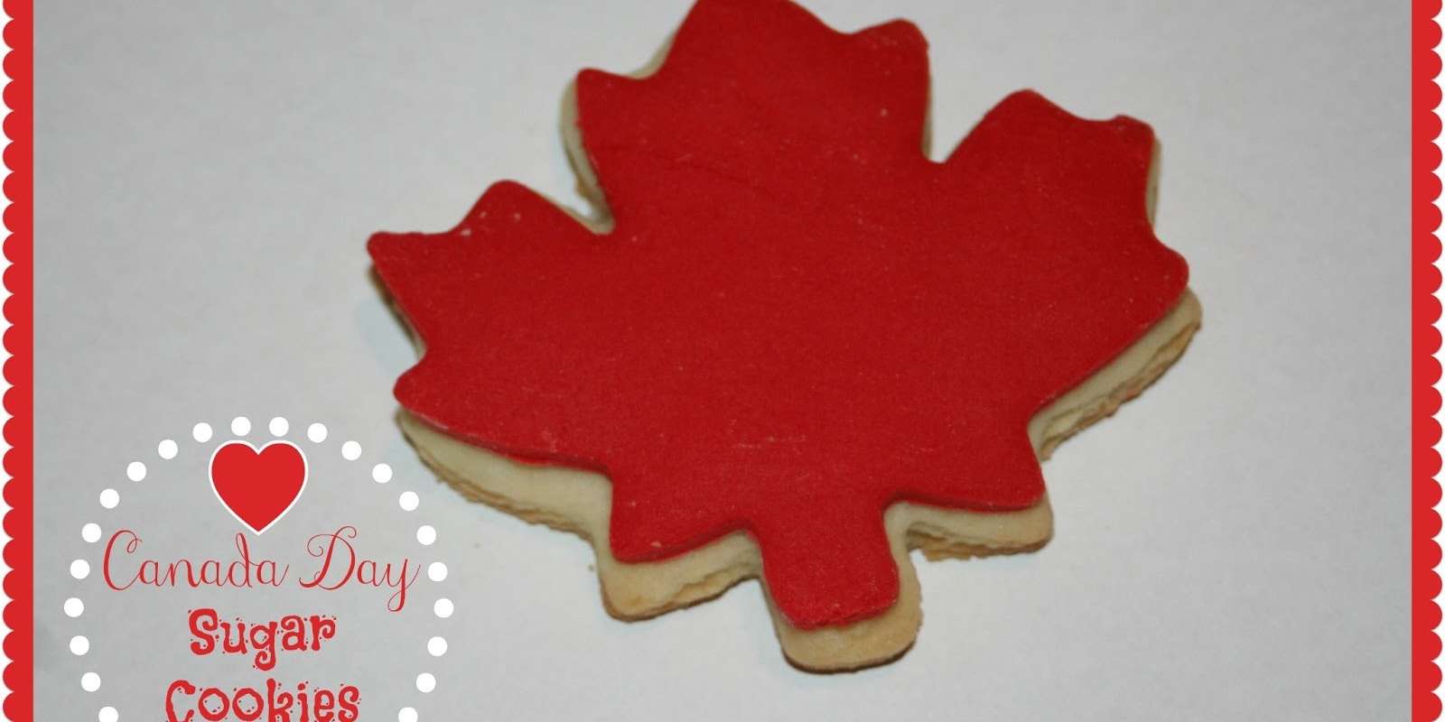 Canada Day Sugar Cookies