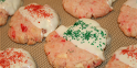 White Chocolate Cherry Shortbread Cookies