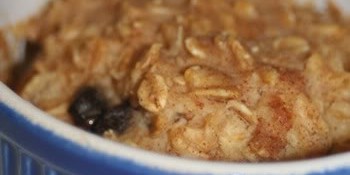 Individual Cookie Dough Oatmeal Cake