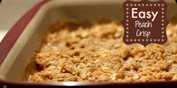 Easy Peach Crisp