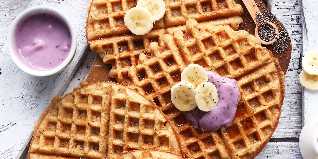 Coconut Yogurt Waffles