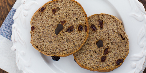 Buckwheat Cinnamon Raisin Bagels