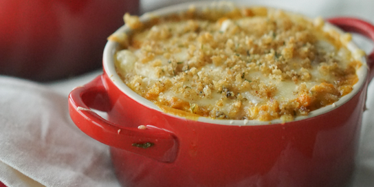 GF Cheesy Pumpkin Pasta Casserole