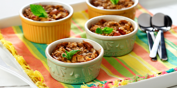 Baked Apple and Banana Oatmeal