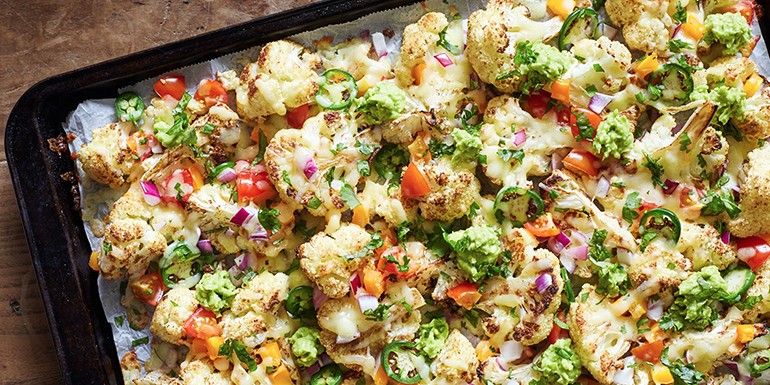 Cheesy Cauliflower Nachos