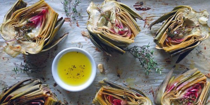 Oven Roasted Artichokes