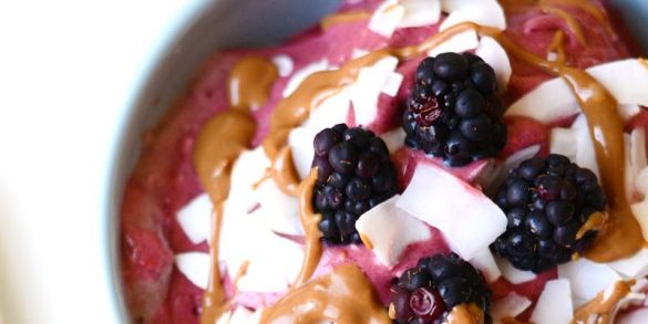 Raspberry & Cherry Coconut Smoothie Bowl