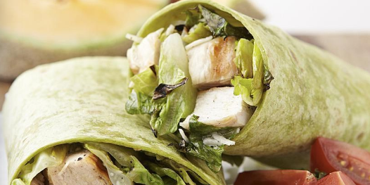 Grilled Chicken Caesar Salad Wrap