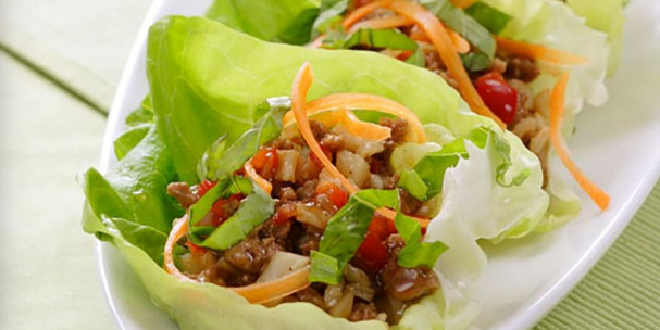 Five-Spice Turkey & Lettuce Wraps