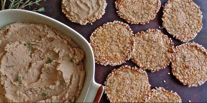 Sesame Cauliflower Rounds