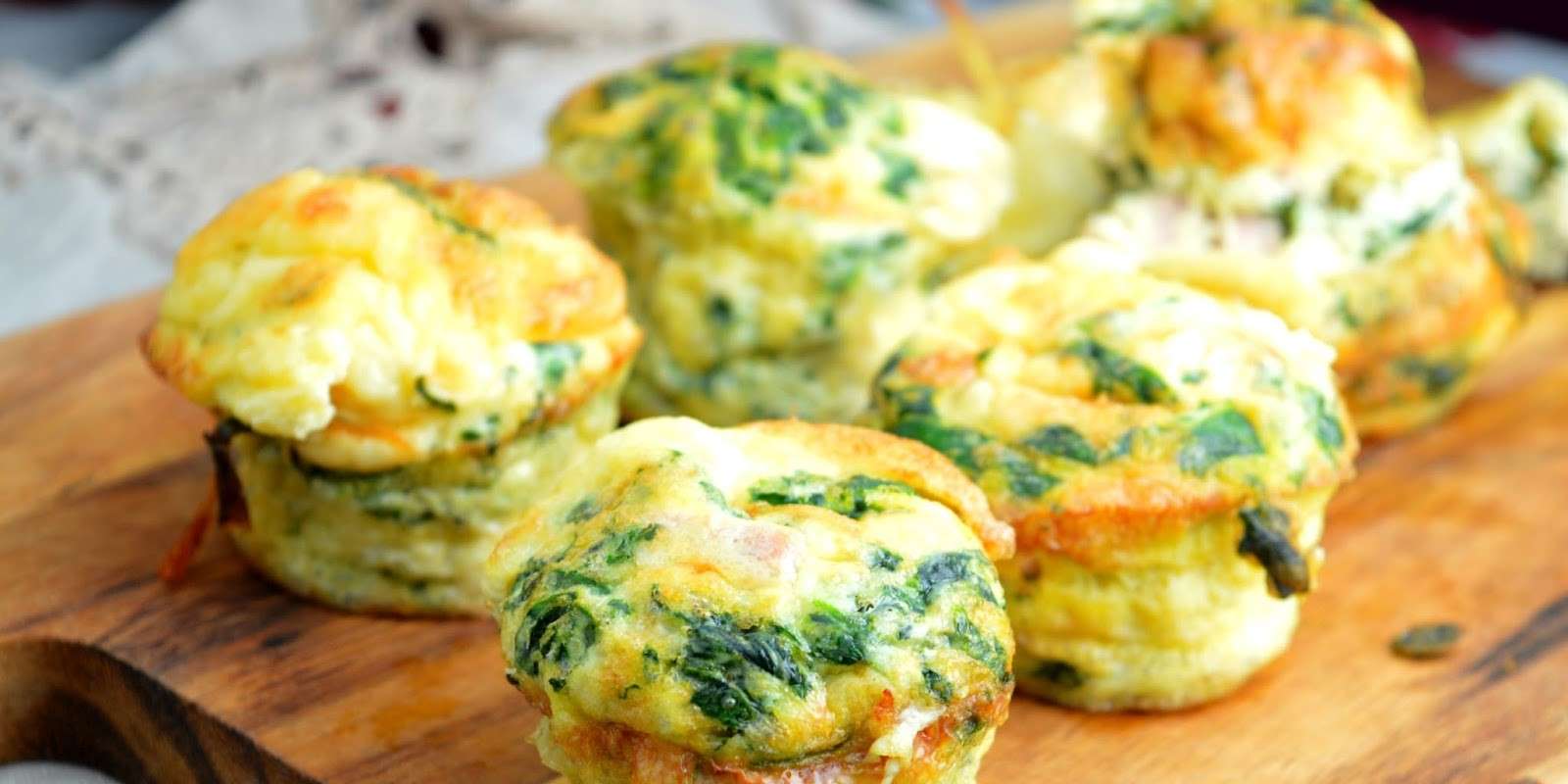 Spinnach and Goat Cheese Egg Muffins