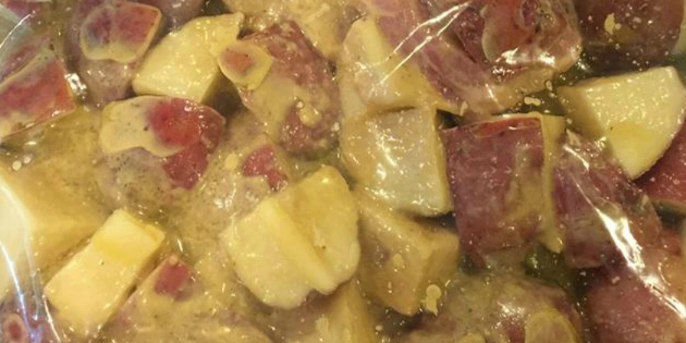 Slow Cooker Honey Dijon Pork Chops & Red Potatoes