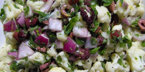 Lemony Watercress and Cauliflower Salad