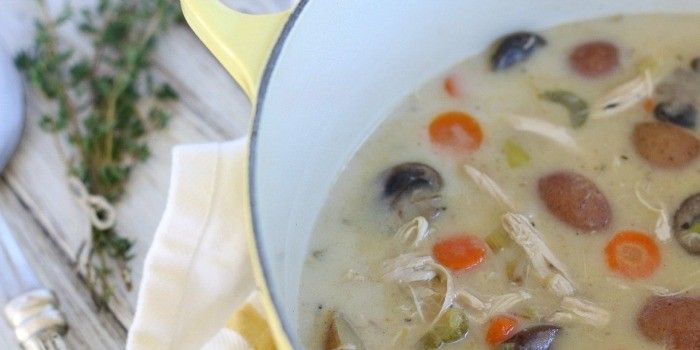 Creamy Turkey Veggie Soup