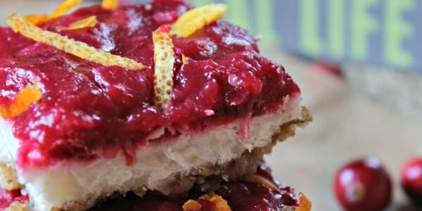 No Bake Cranberry Orange Bars