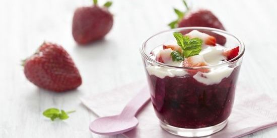 Citrus-Berry Rhubarb Compote with Greek Yogurt