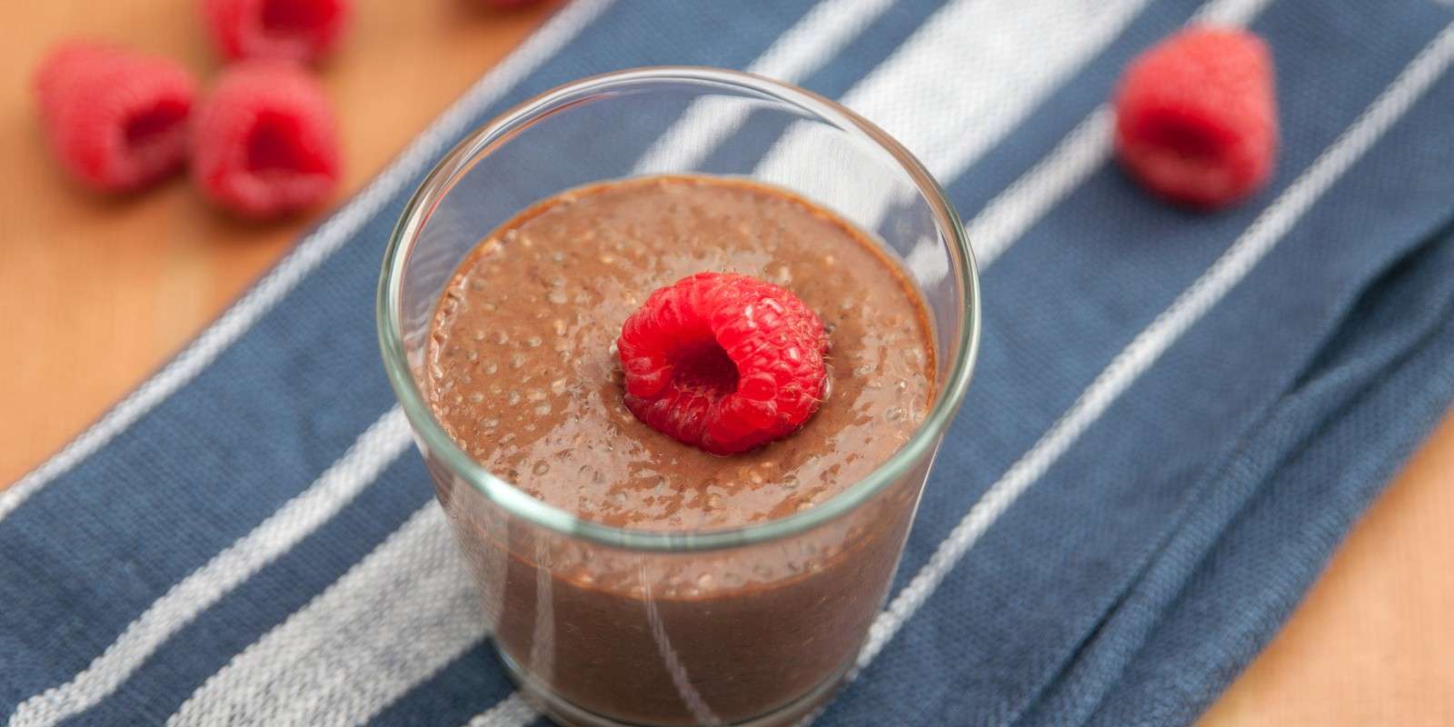 Chocolate Raspberry Chia Pudding