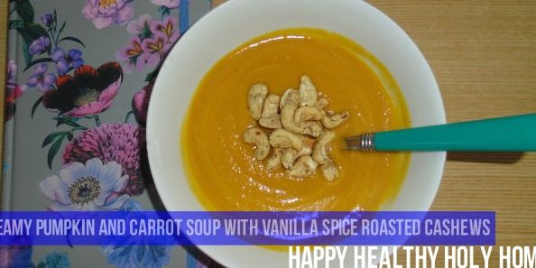 Creamy Pumpkin and Carrot Soup with Vanilla Spice 