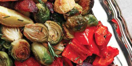 Roasted Winter Veggies and Tri-Coloured Potatoes