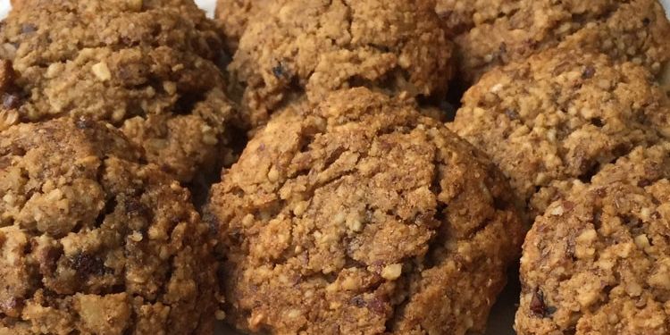 Almond Walnut Date Cookies