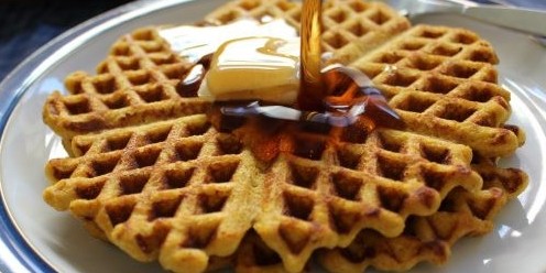 Pumpkin Spice Coconut Flour Waffles (Paleo, GAPS)