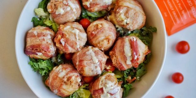 Bacon Wrapped Tuna Cakes