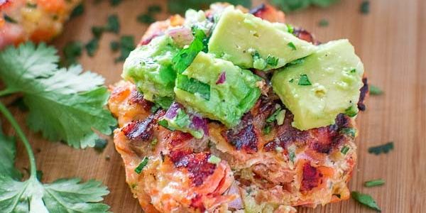 Salmon Burgers with Avocado Salsa