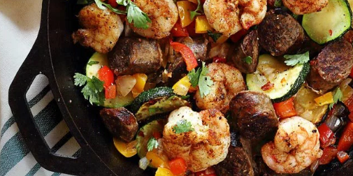 Shrimp & Sausage Skillet